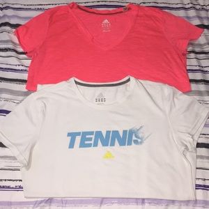 2 adidas shirts